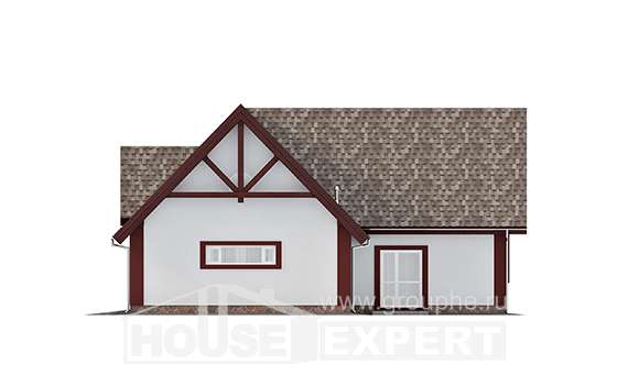 145-002-Л Проект гаража из поризованных блоков Могоча, House Expert