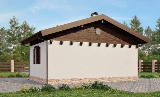 040-003-П Проект бани из блока Могоча | Проекты одноэтажных домов от House Expert