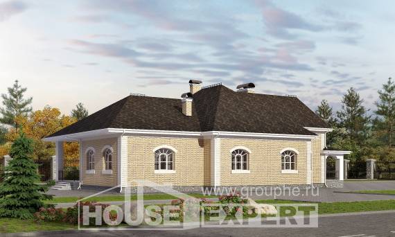 290-001-П Проект двухэтажного дома мансардой, гараж, большой дом из кирпича, Чита