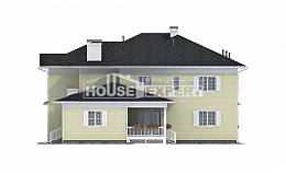 410-002-Л Проект двухэтажного дома и гаражом, красивый домик из поризованных блоков, Краснокаменск