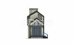 060-006-Л Проект двухэтажного дома с мансардой, скромный загородный дом из теплоблока, Могоча