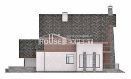 270-003-Л Проект двухэтажного дома мансардой, гараж, большой дом из бризолита, Могоча