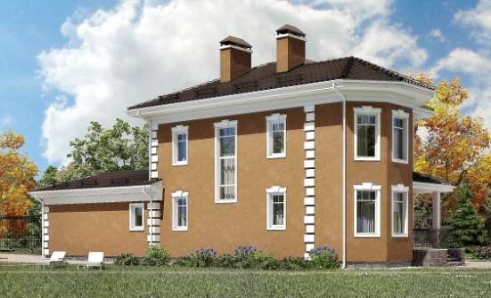 150-006-П Проект двухэтажного дома и гаражом, простой дом из поризованных блоков Краснокаменск | Проекты домов от House Expert