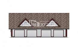 145-002-Л Проект гаража из бризолита Чита, House Expert
